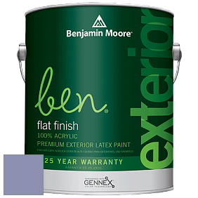 Benjamin Moore Ben 541 Waterborne Exterior Flat Finish краска цвет 2069-40 Violet Stone