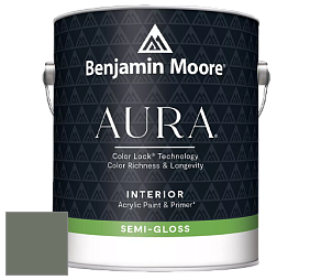Benjamin Moore Aura 528 Waterborne Interior Semi-gloss Finish краска цвет NCS S 6010-G30Y 