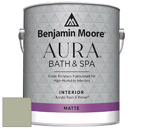 Benjamin Moore Aura 532 Bath & Spa Waterborne Interior Paint Matte Finish краска цвет AF-455 