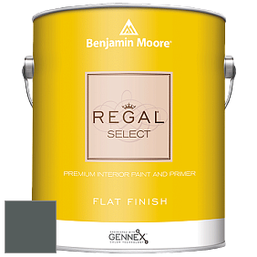 Benjamin Moore 547 Regal Select Waterborne Interior Flat Finish краска цвет 2122-10 Dark Pewter