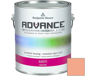 Краска Benjamin Moore 792. Advance Interior Paint-Satin эмаль цвет 081 Intense Peach