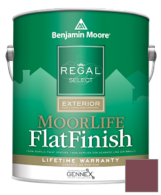 Краска Regal Select Exterior Paint-MoorLife Flat Finish (W105) цвет 2085-20 Pottery Red