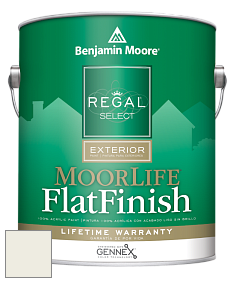 Benjamin Moore W105 Regal Select Exterior Paint-MoorLife Flat Finish краска цвет OC-45 Swiss Coffee