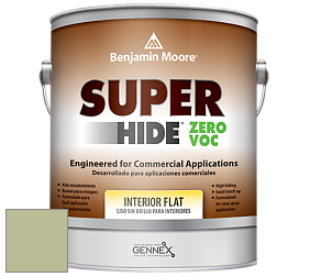 Benjamin Moore 355 Super Hide Zero Voc Interior Flat краска цвет NCS S 2020-G50Y 
