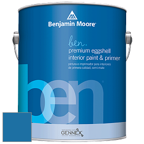 Benjamin Moore Ben W626 Premium Interior Latex Eggshell краска цвет 2064-30 Ol' Blue Eyes