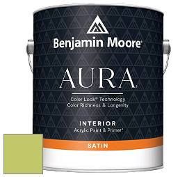 Benjamin Moore Aura 526 Waterborne Interior Satin Finish покрытие цвет NCS S 1050-G50Y 