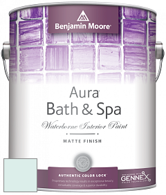 Benjamin Moore Aura 532 Bath & Spa Waterborne Interior Paint Matte Finish краска цвет 2049-70 Icing on the Cake