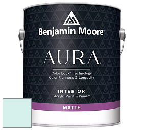 Benjamin Moore Aura 522 Interior Paint - Matte краска цвет 2048-70 Barely Teal