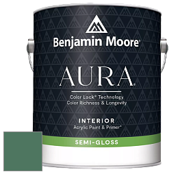 Benjamin Moore Aura 528 Waterborne Interior Semi-gloss Finish краска цвет NCS S 5030-G 