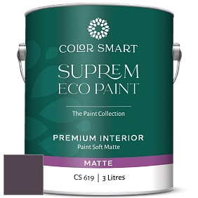 COLOR SMART CS 619 SUPREM ECO PAINT матовая краска цвет 2073-10 Dark Purple
