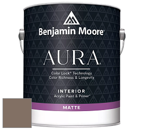 Benjamin Moore Aura 522 Interior Paint - Matte краска цвет 1008 Devonwood Taupe