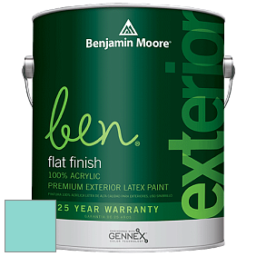 Benjamin Moore Ben 541 Waterborne Exterior Flat Finish краска цвет 2048-50 Tropicana Cabana