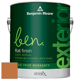 Benjamin Moore Ben 541 Waterborne Exterior Flat Finish краска цвет 2157-10 Golden Dunes
