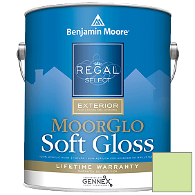 Краска Regal Select Exterior Paint-Moor GloSoft Gloss Finish (W096) цвет 2031-50 Key Lime