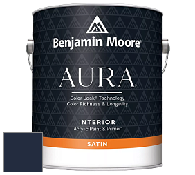 Benjamin Moore Aura 526 Waterborne Interior Satin Finish покрытие цвет RAL 5011 