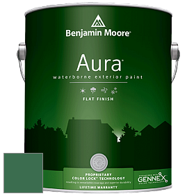 Benjamin Moore Aura 629 Waterborne Exterior Flat Finish краска цвет 2040-20 Green Meadows