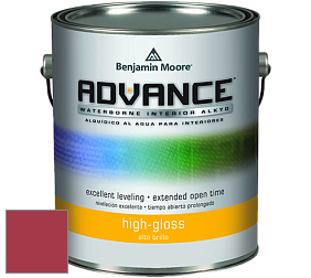 Benjamin Moore 794 Advance Interior Paint-High Gloss глянцевая алкидная эмаль цвет 2086-10 Exotic Red
