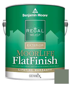 Краска Regal Select Exterior Paint-MoorLife Flat Finish (W105) цвет AF-475 