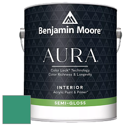 Benjamin Moore Aura 528 Waterborne Interior Semi-gloss Finish краска цвет 2047-30 Rolling Hill Green