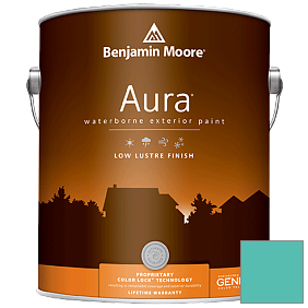 Краска Aura Waterborne Exterior Low Lustre Finish (634) цвет 2048-40 Poolside Blue