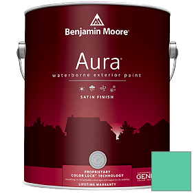 Краска Aura Waterborne Exterior Satin Finish (631) цвет 2045-40 Bahama Green