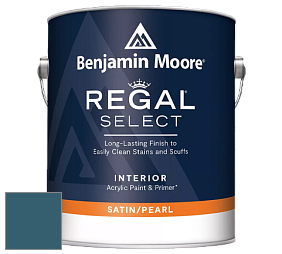 Benjamin Moore 550 Regal Select Waterborne Interior Pearl Finish краска цвет 2058-20 Slate Teal