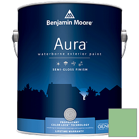Краска Aura Waterborne Exterior Semi-Gloss Finish (632) цвет 572 Branch Brook Green