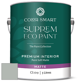COLOR SMART CS 619 SUPREM ECO PAINT матовая краска цвет 1571 Imperial Gray