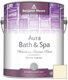 Краска Benjamin Moore Aura Bath & Spa Interior Paint Matte Finish (532) цвет 2023-70 CrÃ¨me Fraiche