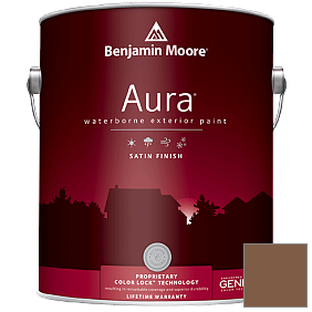 Краска Aura Waterborne Exterior Satin Finish (631) цвет 2163-10 Log Cabin