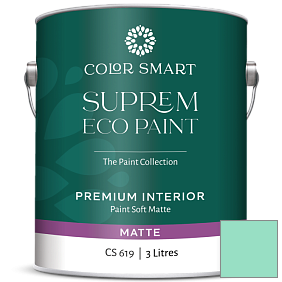 Краска COLOR SMART CS 619 SUPREM ECO PAINT матовая краска цвет 2039-50 Mermaid Green
