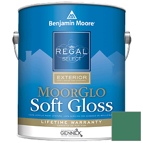 Краска Regal Select Exterior Paint-Moor GloSoft Gloss Finish (W096) цвет 2040-30 Very Green