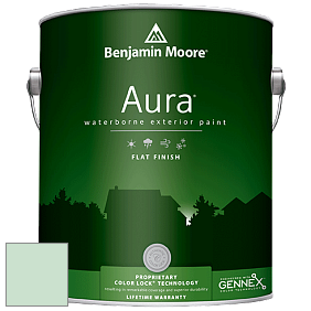 Benjamin Moore Aura 629 Waterborne Exterior Flat Finish краска цвет 2035-60 Leisure Green