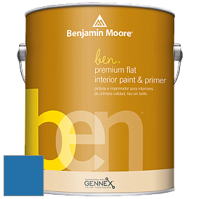 Benjamin Moore Ben W625 Premium Interior Latex Flat краска цвет 2065-30 Brilliant Blue