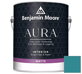 Краска Benjamin Moore Aura Interior Paint - Matte (522) цвет 755 Salzburg Blue