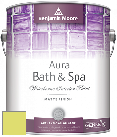 Benjamin Moore Aura 532 Bath & Spa Waterborne Interior Paint Matte Finish краска цвет NCS S 0550-G60Y 