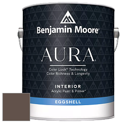 Benjamin Moore Aura 524 Waterborne Interior Eggshell Finish краска цвет 2109-20 Hearthstone Brown