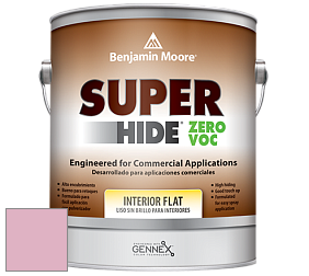 Benjamin Moore 355 Super Hide Zero Voc Interior Flat краска цвет 2081-50 Pink Ruffle
