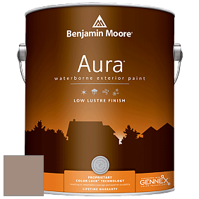 Benjamin Moore Aura 634 Waterborne Exterior Low Lustre Finish краска цвет 992 Ticonderoga Taupe