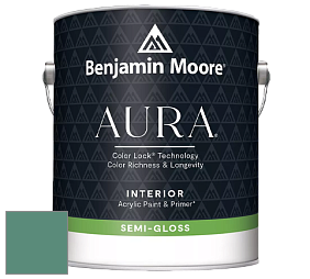 Benjamin Moore Aura 528 Waterborne Interior Semi-gloss Finish краска цвет NCS S 4030-B90G 