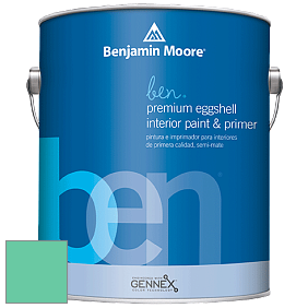 Benjamin Moore Ben W626 Premium Interior Latex Eggshell краска цвет 2039-40 Teal Blast