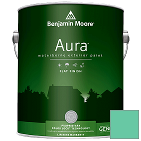 Краска Aura Waterborne Exterior Flat Finish (629) цвет 2042-40 Miami Green