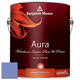 Benjamin Moore Aura 526 Waterborne Interior Satin Finish покрытие цвет 2068-40 California Lilac