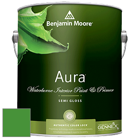 Benjamin Moore Aura 528 Waterborne Interior Semi-gloss Finish краска цвет NCS S 2075-G20Y 