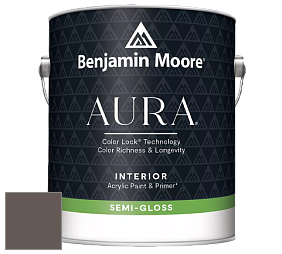 Benjamin Moore Aura 528 Waterborne Interior Semi-gloss Finish краска цвет 1463 Topeka Taupe