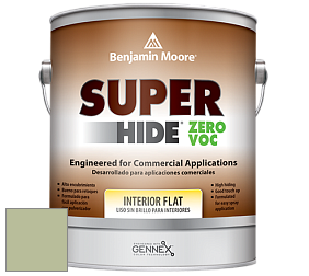 Benjamin Moore 355 Super Hide Zero Voc Interior Flat краска цвет NCS S 2020-G40Y 