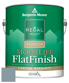 Benjamin Moore W105 Regal Select Exterior Paint-MoorLife Flat Finish краска цвет 2135-40 Province Blue