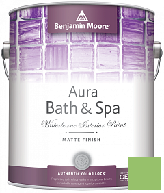 Краска Benjamin Moore Aura 532 Bath & Spa Waterborne Interior Paint Matte Finish краска цвет 558 Killala Green