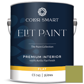 Краска COLOR SMART CS 745 ELIT PAINT глубокоматовая моющаяся краска цвет 406 Huntington Green