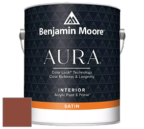 Benjamin Moore Aura 526 Waterborne Interior Satin Finish покрытие цвет NCS S 4550-Y70R 